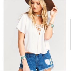 Show Me Your Mumu Oasis Crop Top